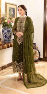 party dress  unstitched  3pc by Asim jofa