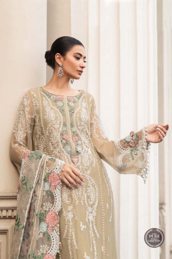 Maria B 3Pc pure Chiffon - Image 3