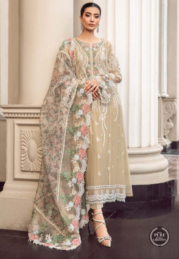 Maria B 3Pc pure Chiffon